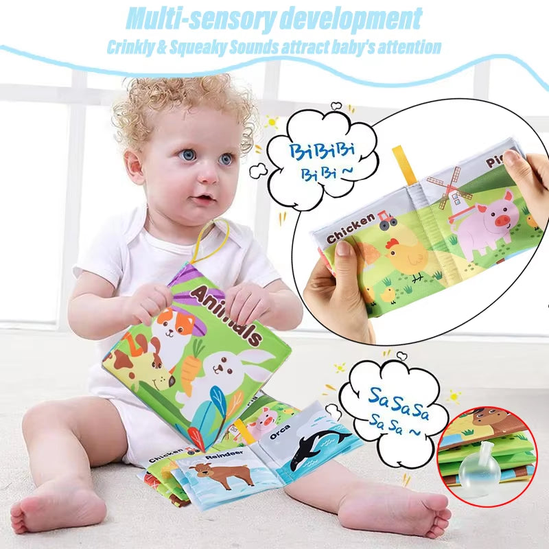 Soft Baby Sensory Fabric Book